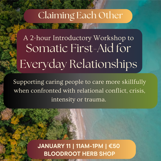 Claiming Eachother- Somatic First Aid Class January 11th 11am-1pm