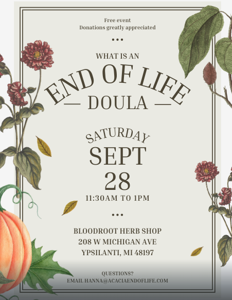 What is an End of Life Doula | Sept 28